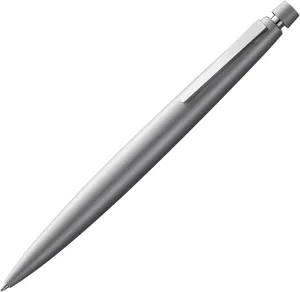 Lamy 2000 Silver Mechanical Pencil, Elegant Lead Pencil in Velvety Matte Polished Stainless Steel Case, Perfectly Balanced, Pencil with Fine Line Lead M 40 in Line Width 0.7 mm & Eraser Tip