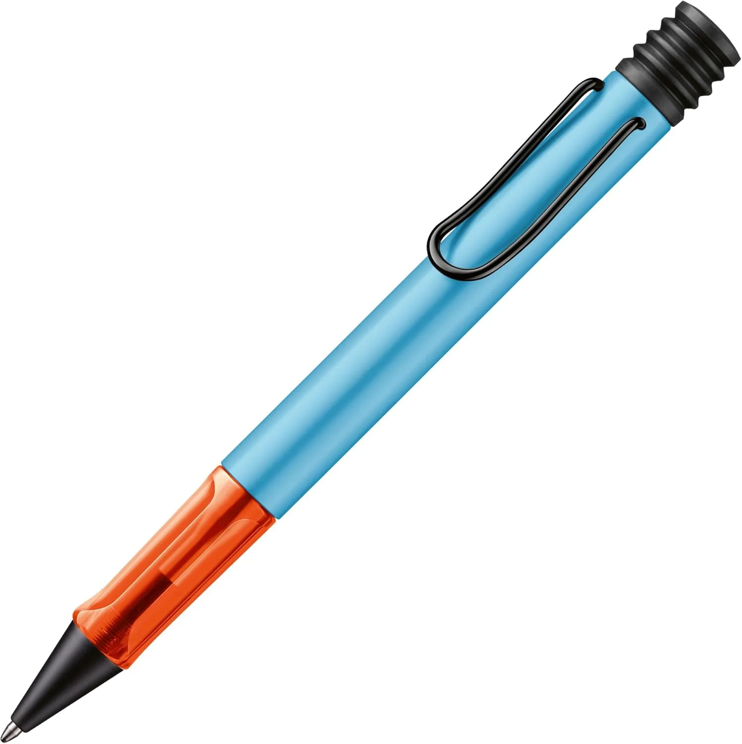 Lamy AL-star denim - Ballpoint Pen with transparent, ergonomic grip & line width M - lightweight aluminium body - including large capacity refill M 16 in black