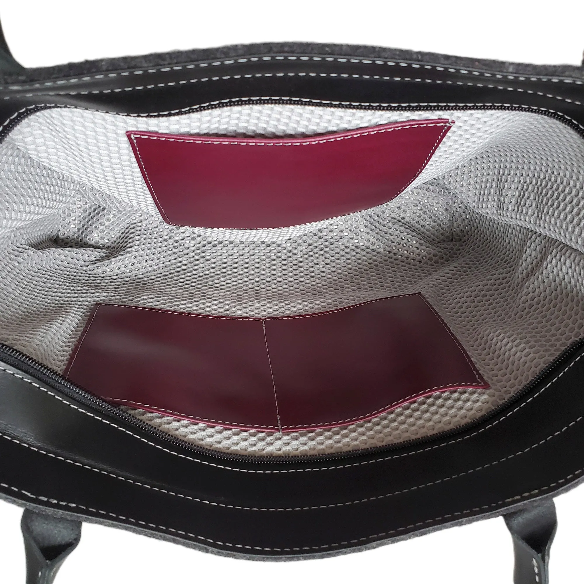 LANA Tote Bag – Burgundy
