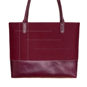 LANA Tote Bag – Burgundy