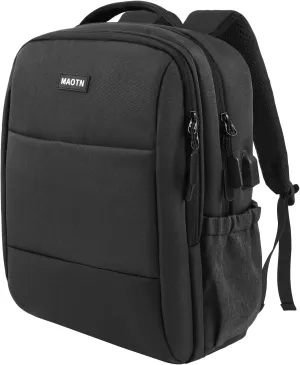 Laptop Backpack15.6 Inch Anti Theft with USB Charging Port, Waterproof Business Computer Bag for Men Airline Approved (Dark Gray)