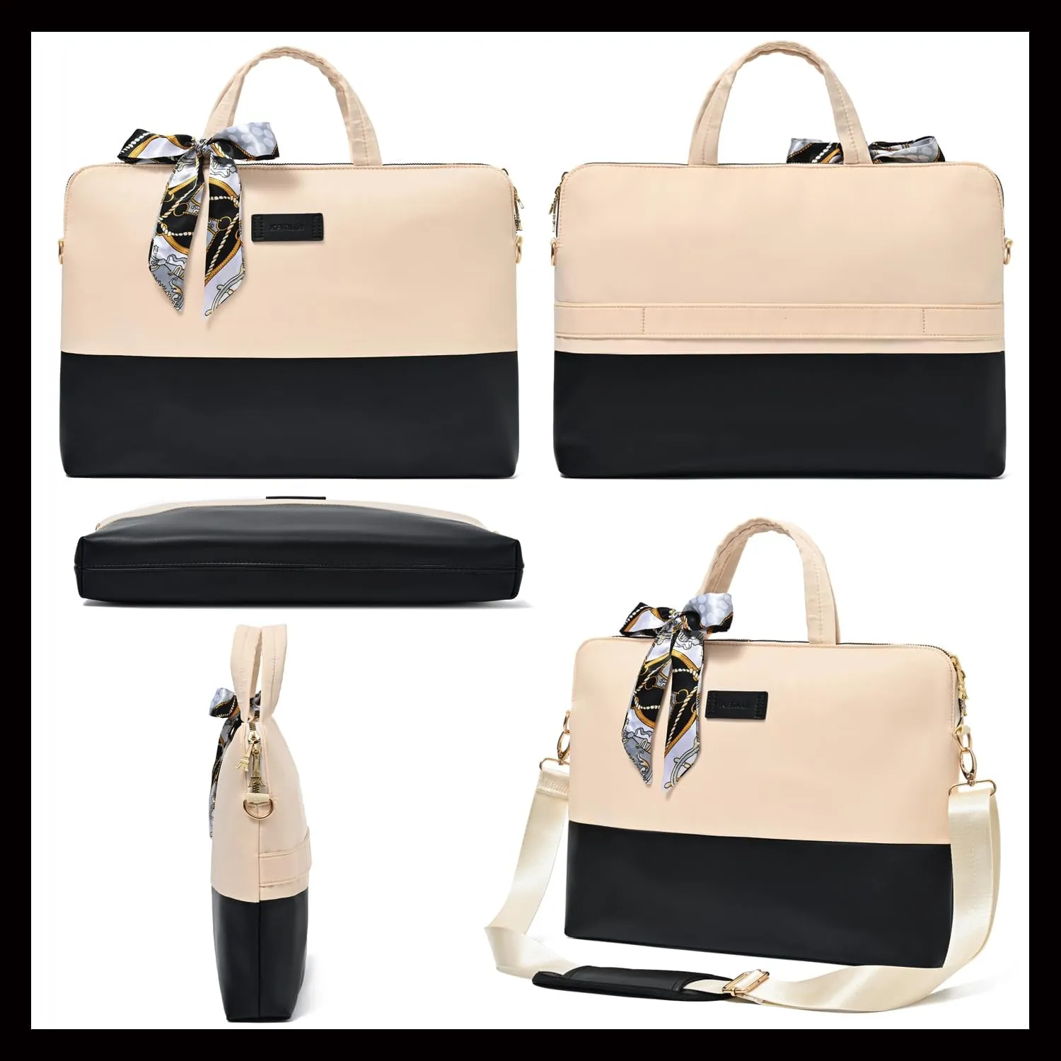 Laptop Bag for Women 15.6-Inch Carrying - Computer Bag Laptop Case Shoulder Slim Work Travel