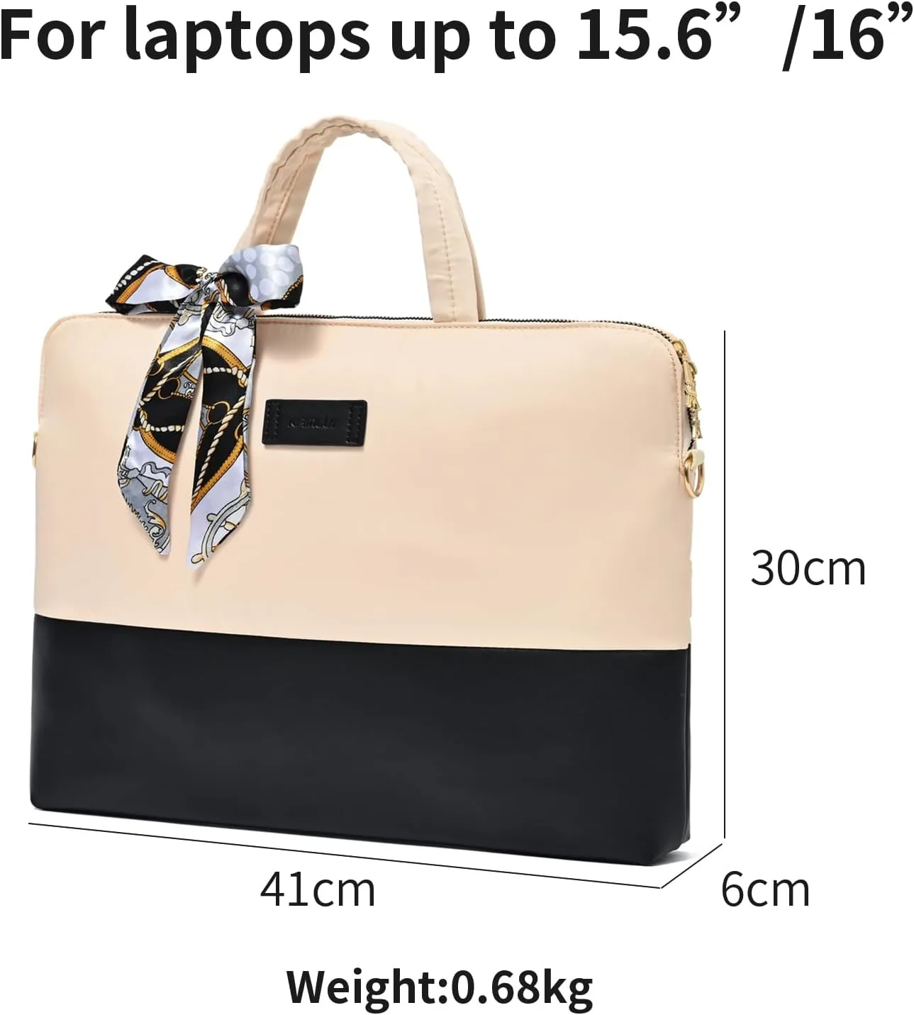 Laptop Bag for Women 15.6-Inch Carrying - Computer Bag Laptop Case Shoulder Slim Work Travel
