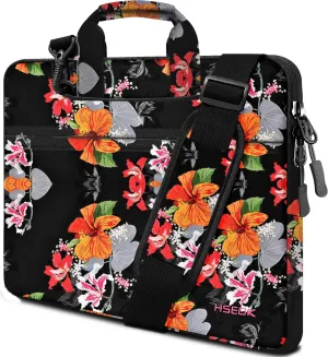 Laptop Shoulder Bag 13 13.3 14 Inch Case Compatible with MacBook Pro 14 2025-2021 M4/M3/M2/M1, Mac Air/pro 13-13.3 Inch and Most Popular 13-14 Notebooks,Spill-Resistant Briefcase,Morning Glory