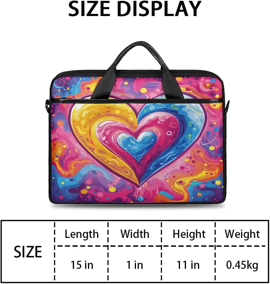 Laptop Shoulder Bag for 13-15 Inch Waterproof Laptop Sleeve Case Bag Slim Computer Carry Case Computer Cases for Laptops