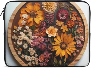 Laptop Sleeve Bag 10inch Slim Computer Carrying Bag Specimens of Flowers Laptop Protective Case Briefcase Handbag
