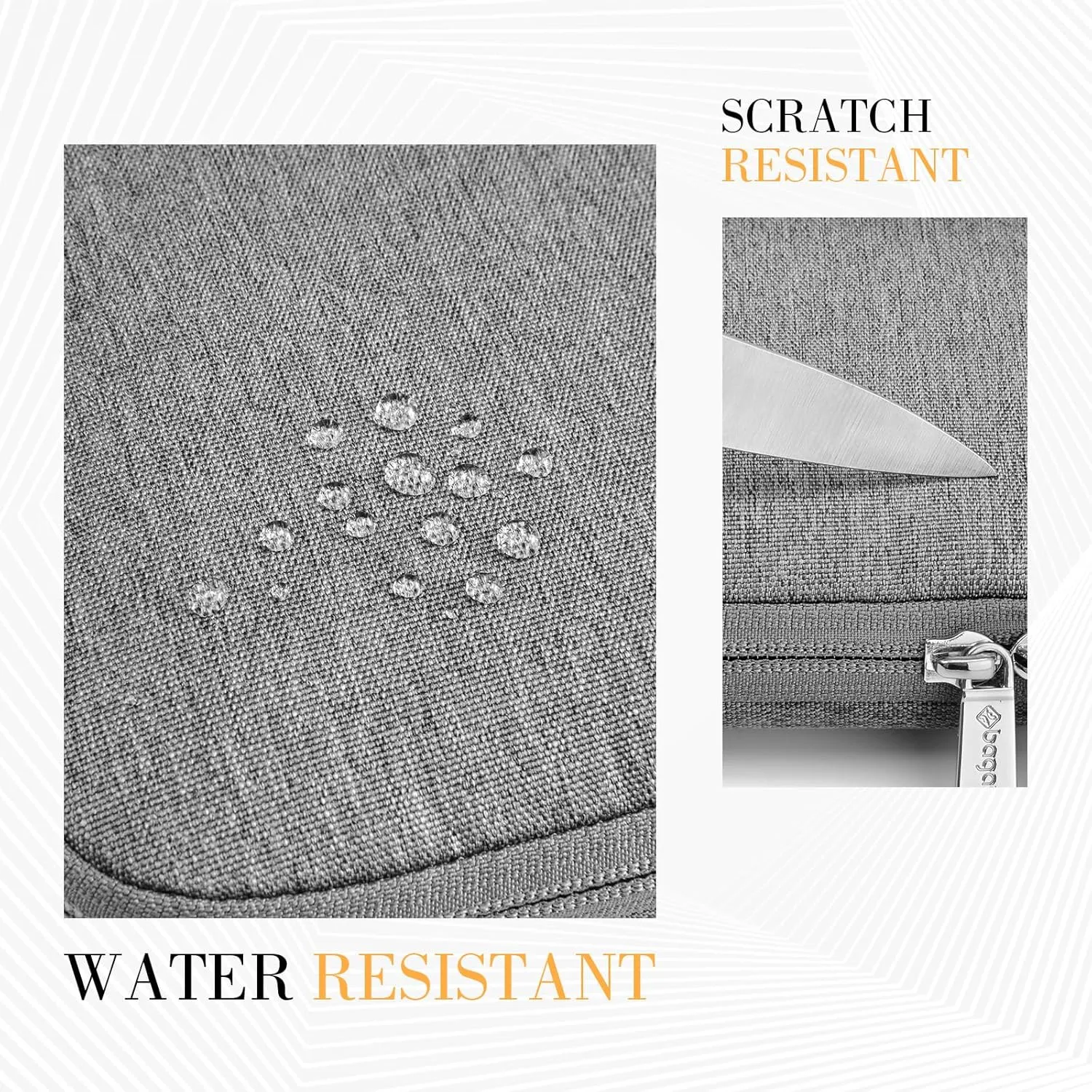 Laptop Sleeve Case, 15 15.6 16 inch Laptop Sleeve with Accessory Pocket, Water & Dirt Resistant with Corner and Edge Protection, Laptop Bag Compatible with MacBook, HP, Dell, Lenovo, Asus