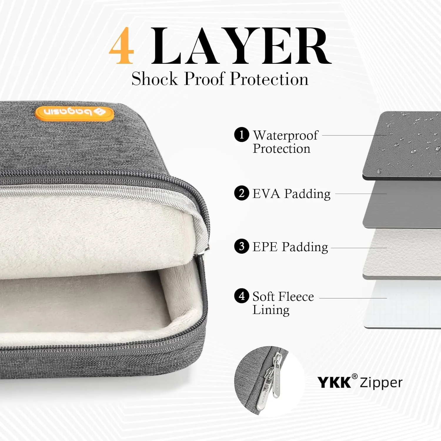 Laptop Sleeve Case Bag Compatible with HP Lenovo Dell ASUS Acer 14 inch, HP Stream 14, Dell Latitude 14/Inspiron 14,Lenovo IdeaPad/ASUS ZenBook 14