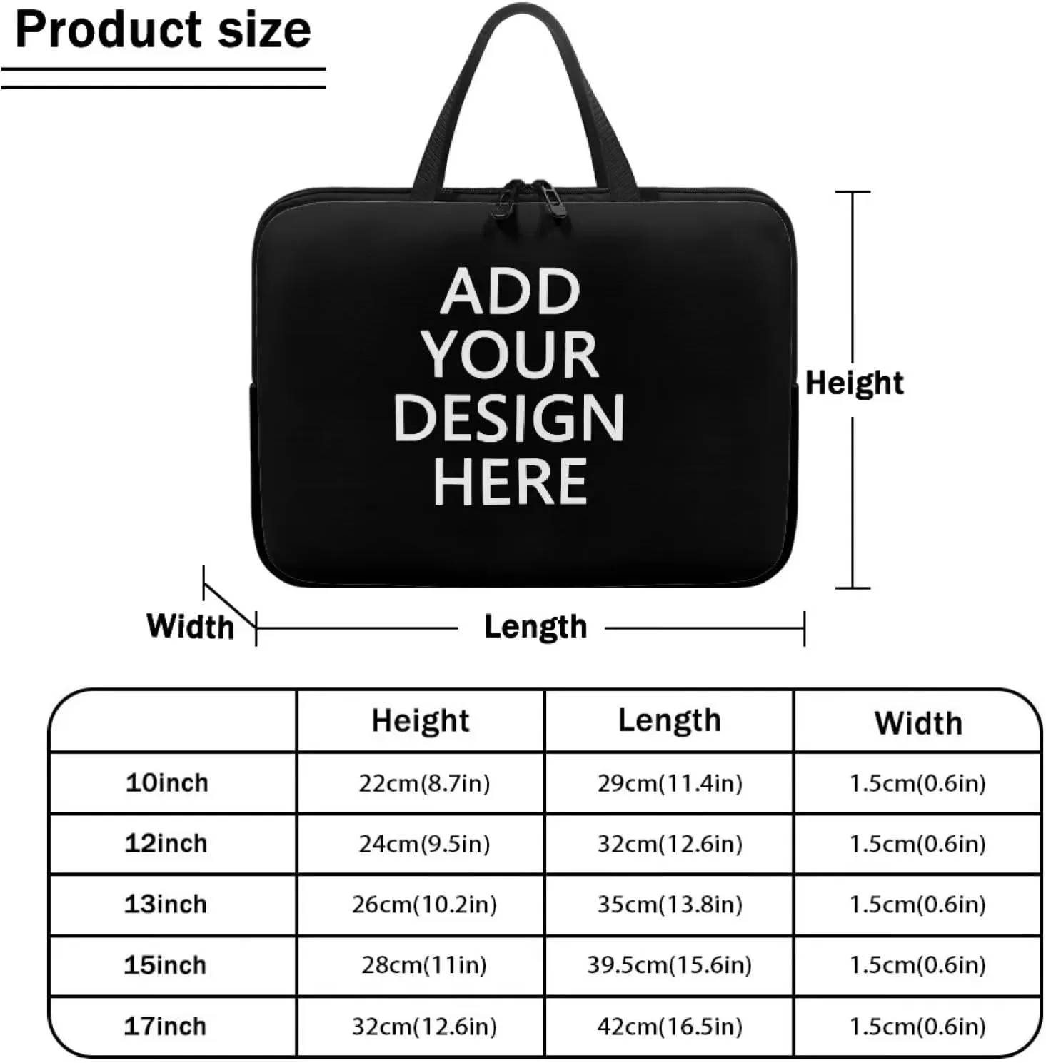 Laptop Tote Bag Compatible with 10-17 inch Notebook Computers Carrying Case
