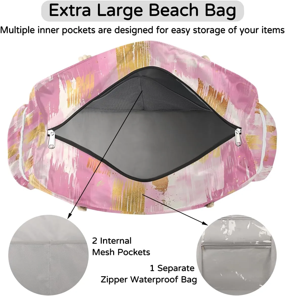 Large Beach Tote Bags for Women