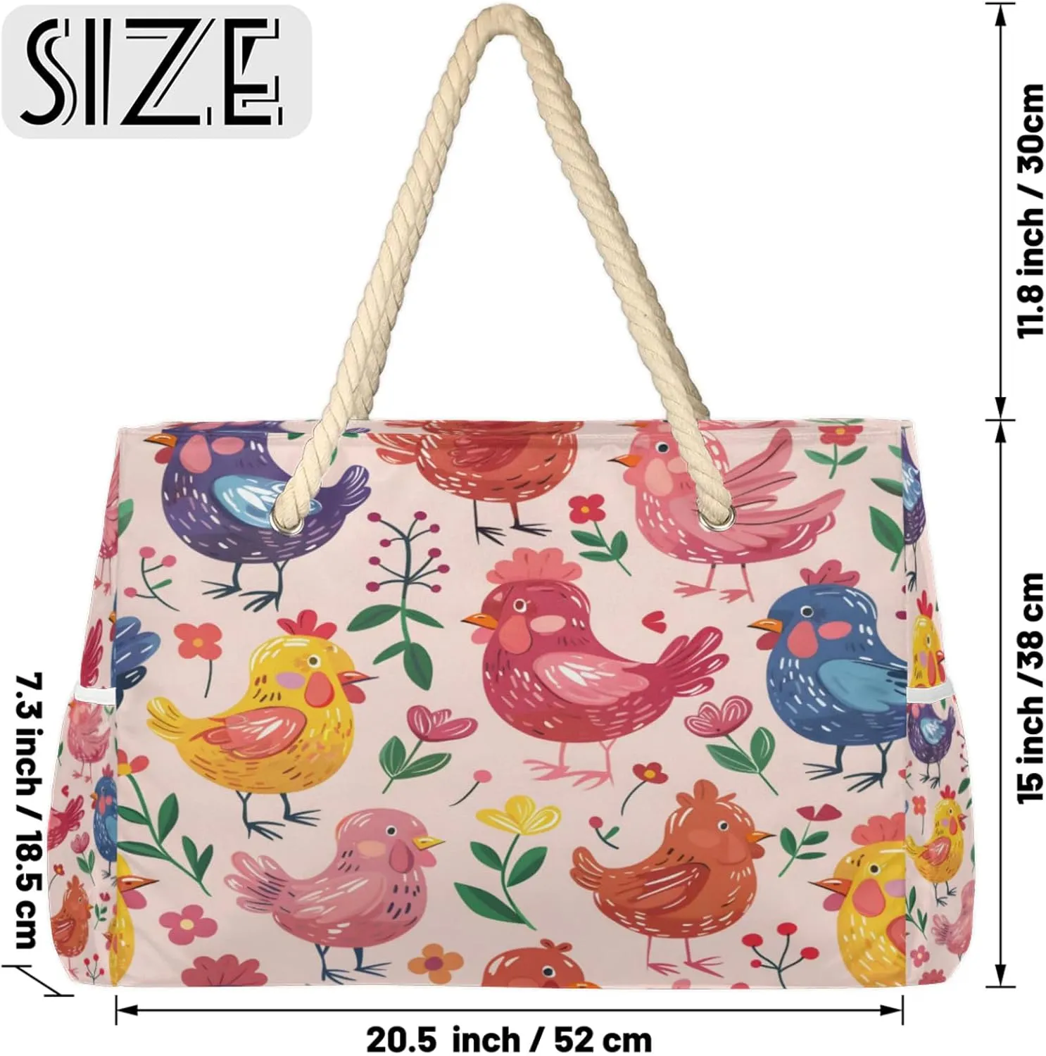 Large Beach Tote Bags with Zipper, Beach Bag for Women, Waterproof Sandproof Pool Swim Bags, Travel Tote Bag