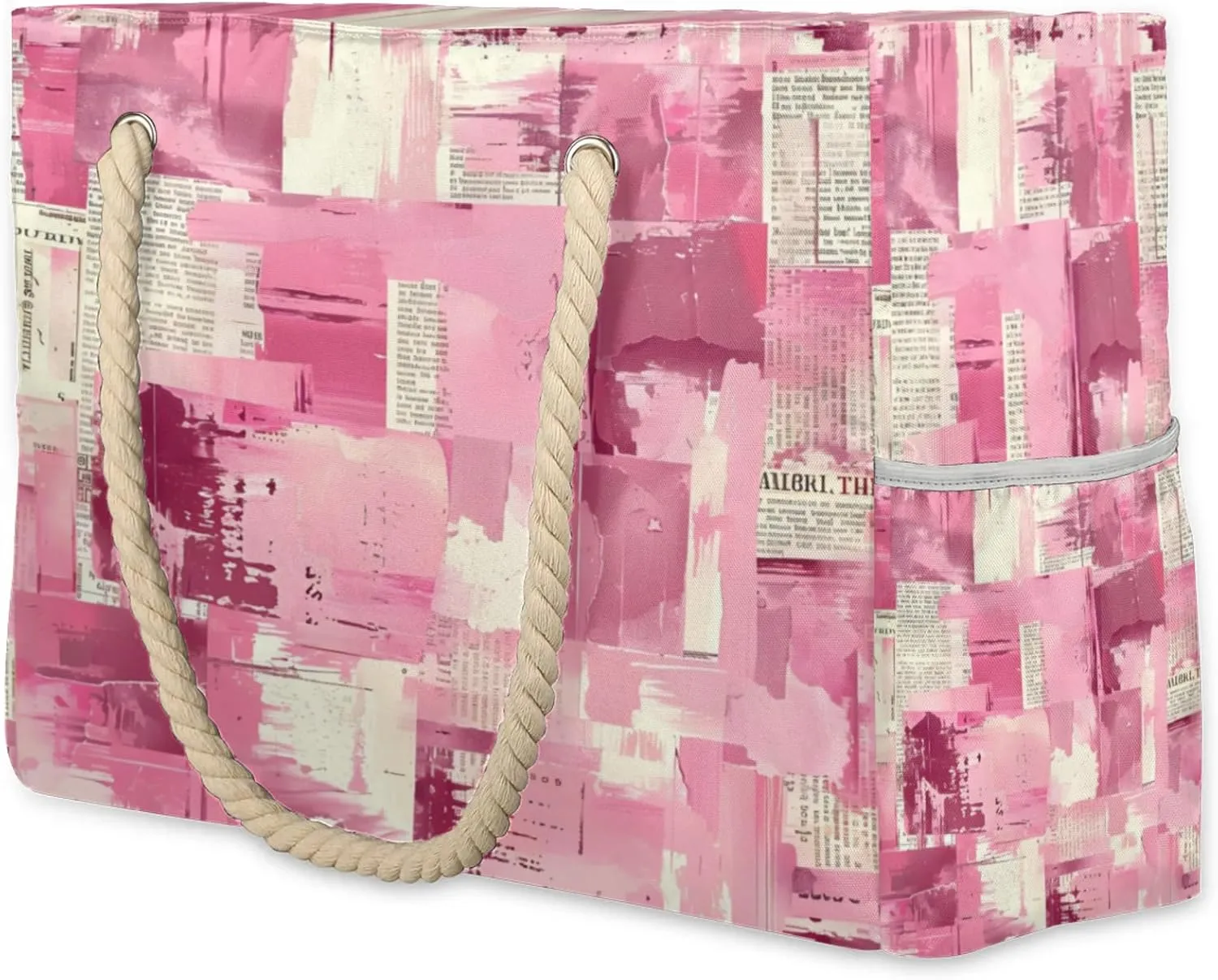Large Beach Tote Bags with Zipper, Beach Bag for Women, Waterproof Sandproof Pool Swim Bags, Travel Tote Bag