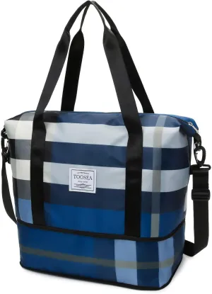 Large Capacity Expandable Travel Duffle Bag Dry Wet Separation for Women Carry On
