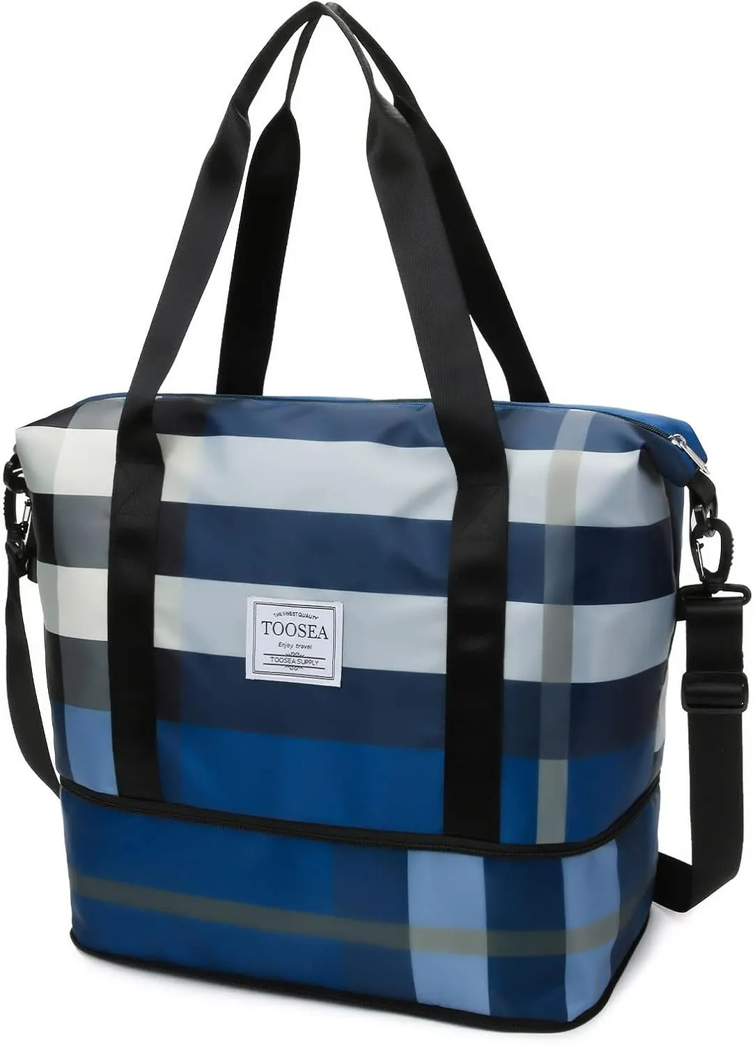 Large Capacity Expandable Travel Duffle Bag Dry Wet Separation for Women Carry On