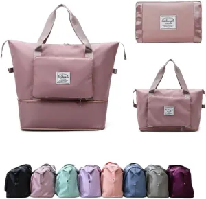 Large Capacity Foldable Travel Bag Expandable Collapsible Dry and Wet Separation Large Capacity Travel bag
