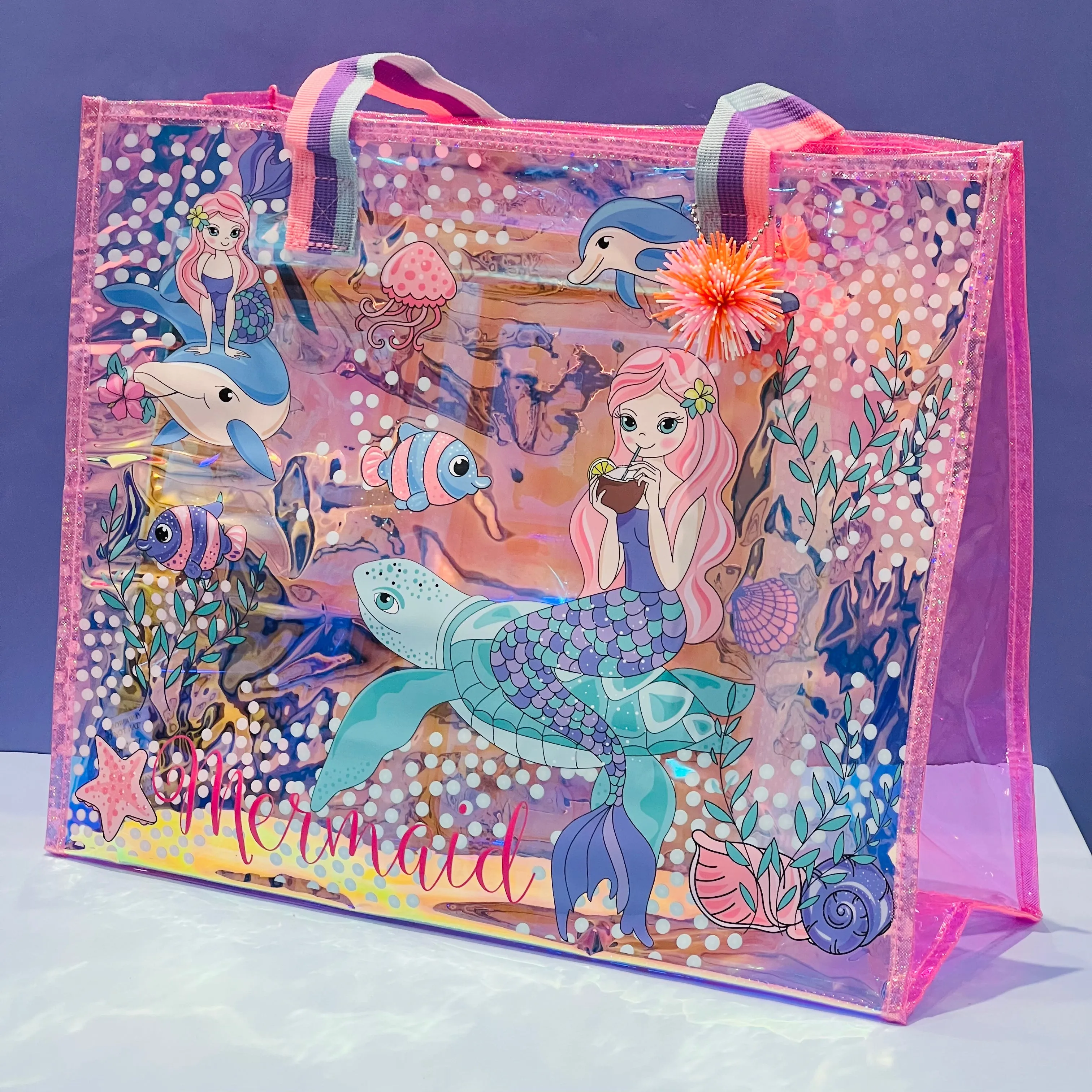 Large Capacity | Multipurpose Holographic Luxury Tote