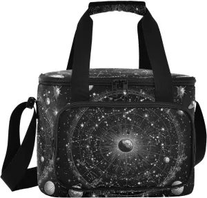 Large Lunch Bag Outer Space and Occupy The Servant Insulated Cooler Box For Women Men Picnic Camping Beach Handbag 24-Can (18L)