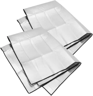 Large Picnic Mat 2pcs Camping Mats Aluminum Foil Waterproof Outdoor Blanket Thick Durable for Beach Hiking