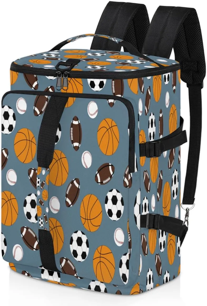 Large Sports Gym Bag With Shoe & Laptop Compartment 47L Waterproof Travel Duffel Bags for Men Women Ball Luggage Backpack Duffle Bag