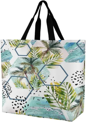 Large Tote Top Handle Bag, Shopping Handbag Big Polyester Shoulder Hand Bags