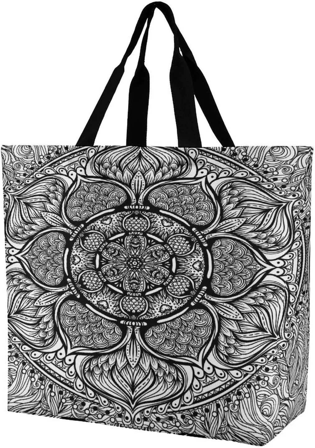 Large Tote Top Handle Bag, Shopping Handbag Big Polyester Shoulder Hand Bags