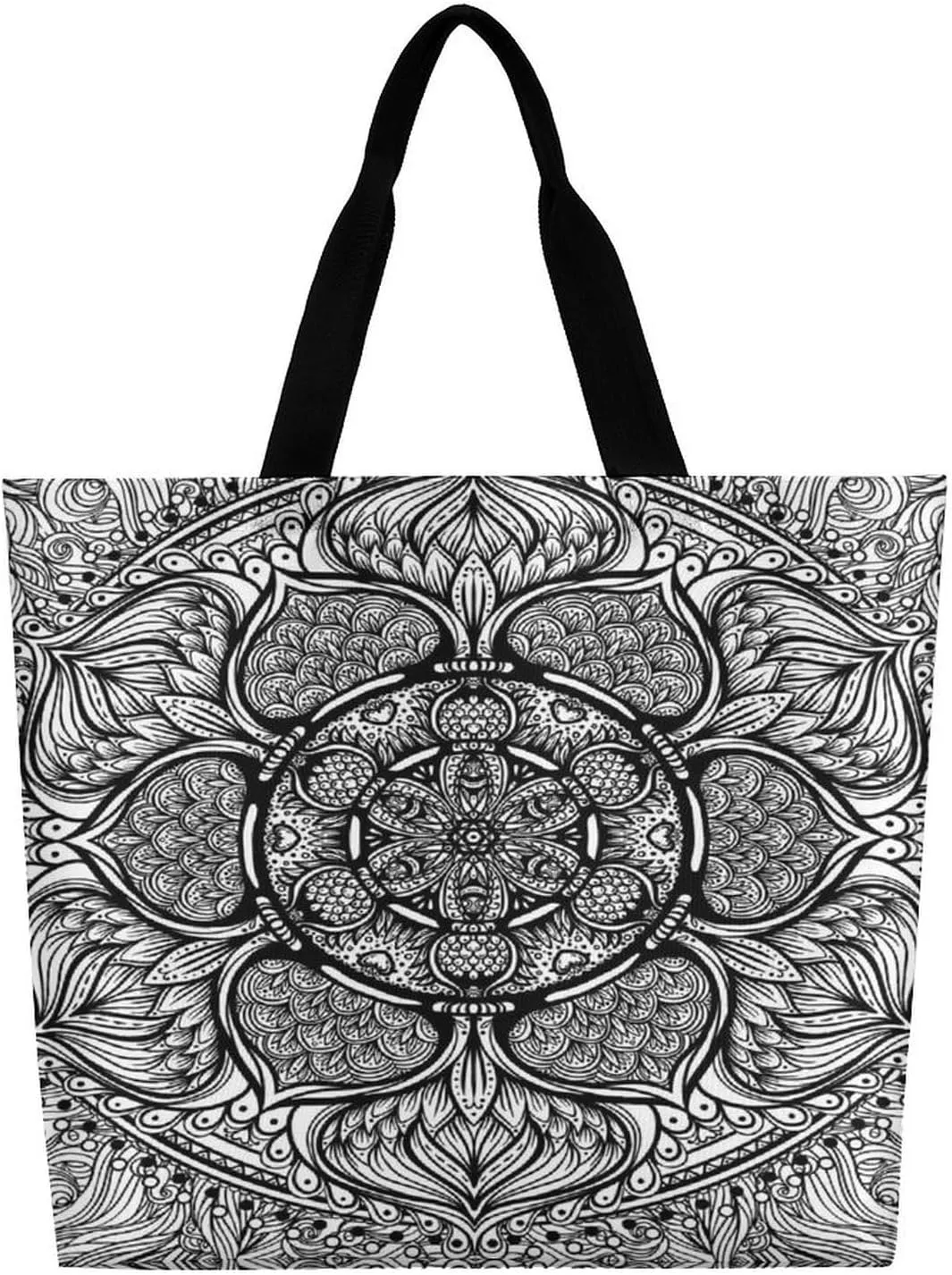 Large Tote Top Handle Bag, Shopping Handbag Big Polyester Shoulder Hand Bags