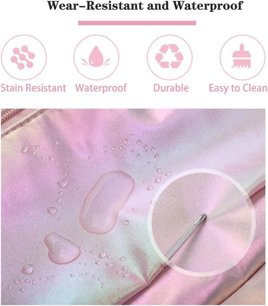 Large Travel Duffle Bag - Dry/Wet Separation Tote - Lightweight Waterproof Gym Yoga & Weekend Overnight Bag (Pink)