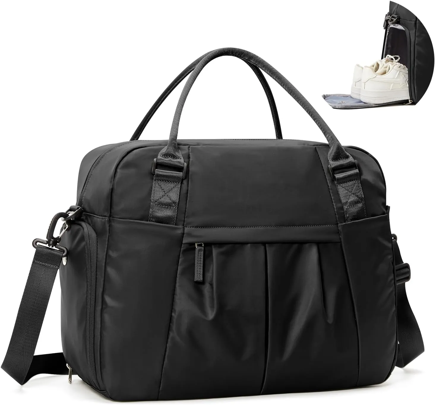 Large Weekender Bag for Women, Travel Duffle Bag with Shoe Compartment, Carry on Gym Bags Waterproof Overnight Bags Bolso de Viaje