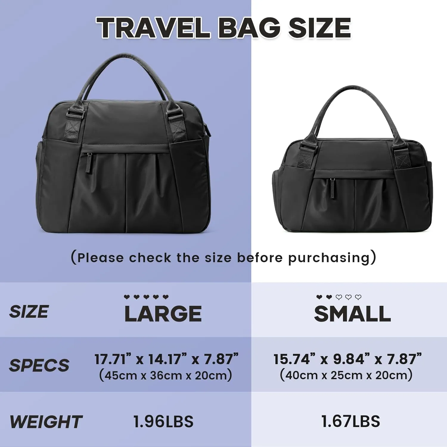 Large Weekender Bag for Women, Travel Duffle Bag with Shoe Compartment, Carry on Gym Bags Waterproof Overnight Bags Bolso de Viaje