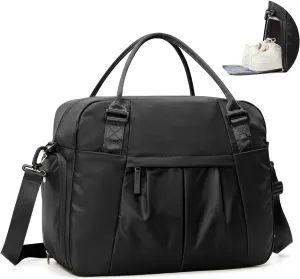 Large Weekender Bag for Women, Travel Duffle Bag with Shoe Compartment, Carry on Gym Bags Waterproof Overnight Bags Bolso de Viaje