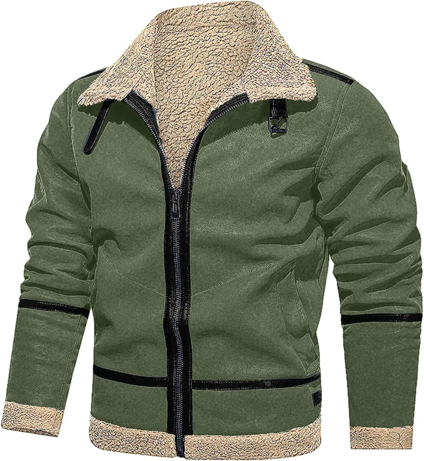 LCMTWX Men's Thick Thermal Winter Jacket Stand Collar Knitted Splice Sweater Coat Casual Cardigan Stylish Outwear Mens