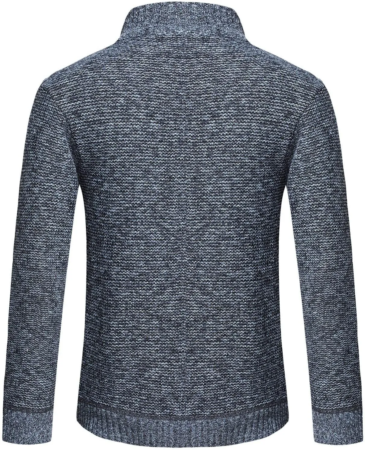 LCMTWX Men's Winter Jacket Windproof Stand Collar Knitted Splice Sweater Coat Casual Cardigan Stylish Outwear Coats for