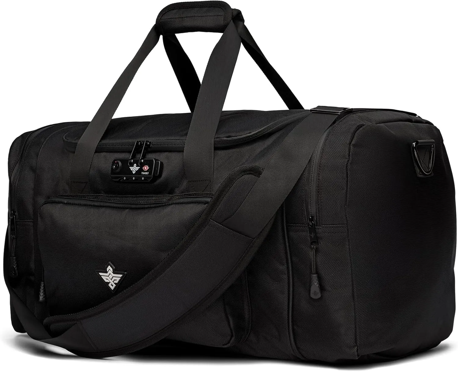 Legion Duffle Bag with Anti Theft TSA Approved Combination Lock (Black)
