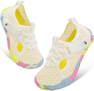 LeIsfIt Kids Water Shoes Boys Girls Swim Beach Shoes Toddler Barefoot Water Sport Shoes Quick-Dry Lightweight Aqua Socks Pool Sand Shoes
