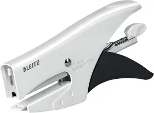 Leitz Stapling Pliers, 15 Sheet Capacity, Ergonomic Metal Body, Includes Staples, Wow Range, 55311001 - White