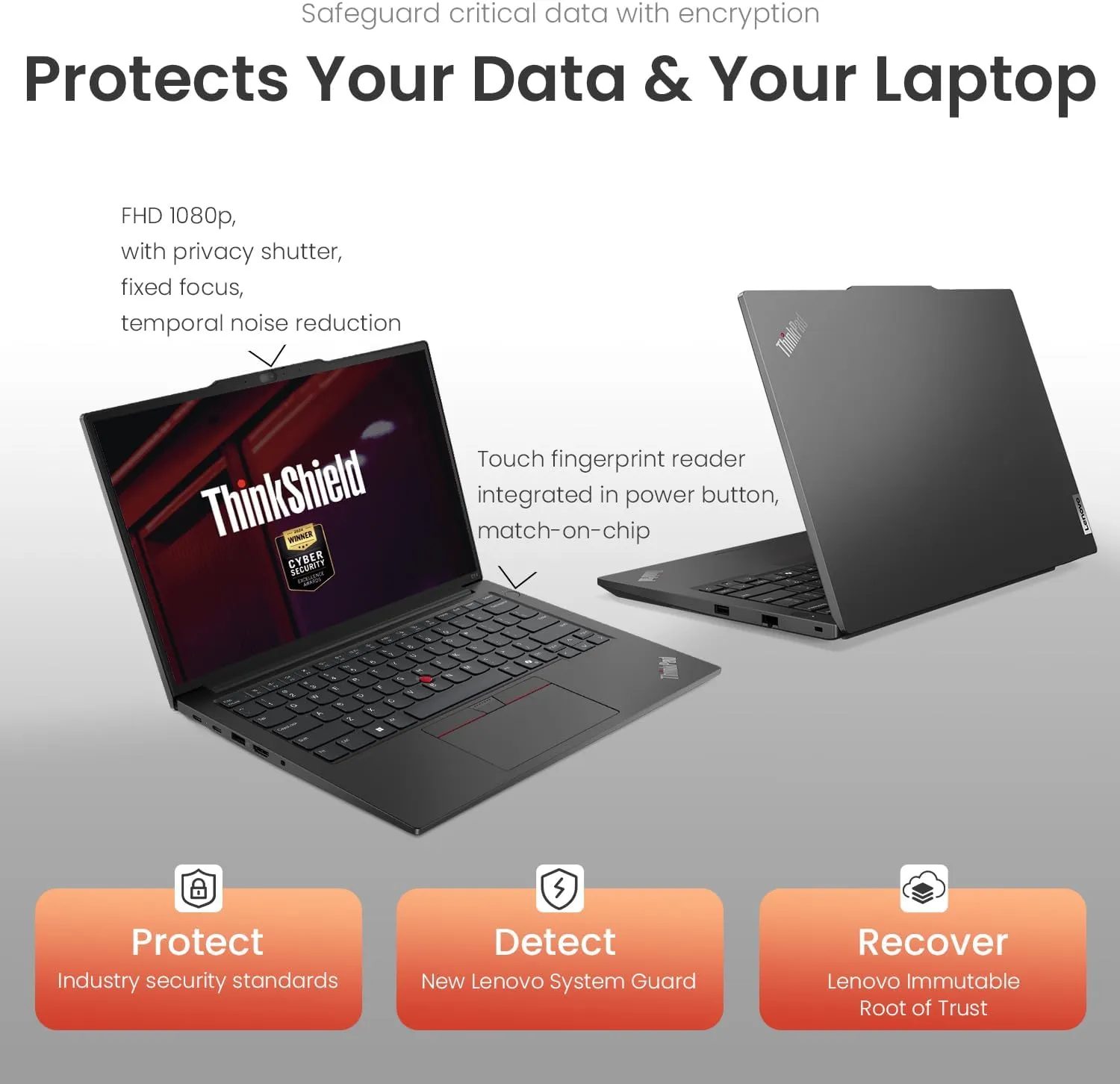 Lenovo ThinkPad E14 Gen 6 Business Laptop, 14" FHD  Display, AMD Ryzen 5 7535U, 16GB DDR5 RAM, 512GB SSD, Fingerprint, Backlit, Wi-Fi 6, Windows 11 Pro, Bundle with Targus USB-C 100W Docking Station