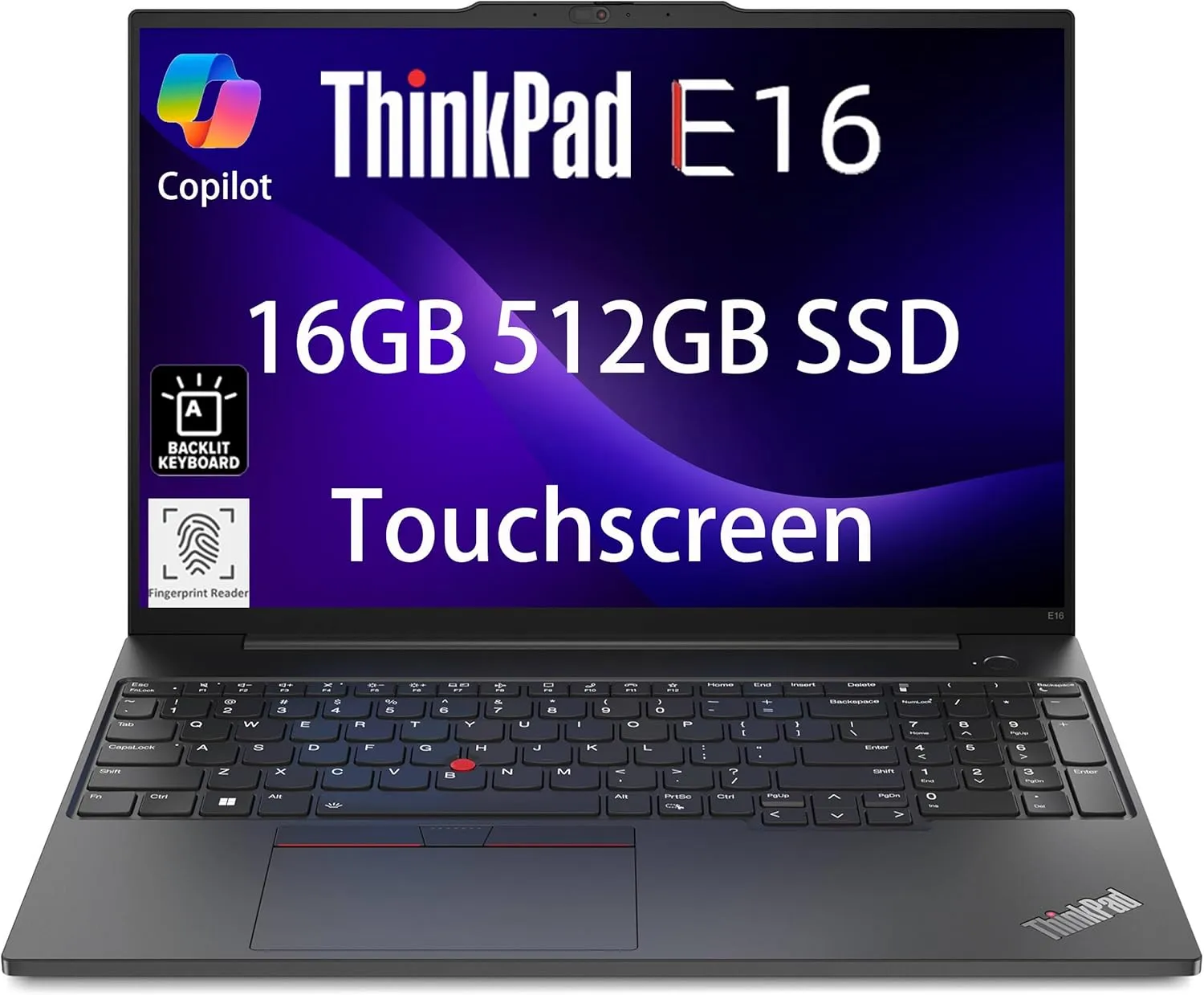 Lenovo ThinkPad E16 Business Laptop (16" FHD  Touchscreen, AMD Ryzen 5 7530U, 16GB RAM, 512GB SSD, (8-Core Beat i7-1165G7)), Fingerprint, Backlit, FHD Webcam, WiFi 6, Ethernet, Win 11 Pro, Black