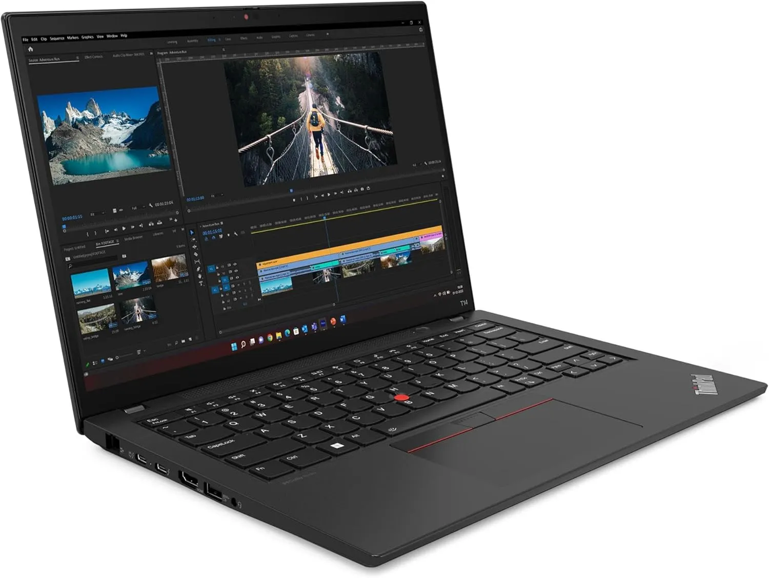 Lenovo ThinkPad T14 Gen 5 2024 Laptop, 8-Core AMD Ryzen 7 PRO 8840U, 14" WUXGA IPS Touchscreen Display, AMD Radeon 780M Graphics, 32GB DDR5 1TB SSD, Backlit KB, FP, Thunderbolt 4, Wi-Fi 6E, Win11 Pro