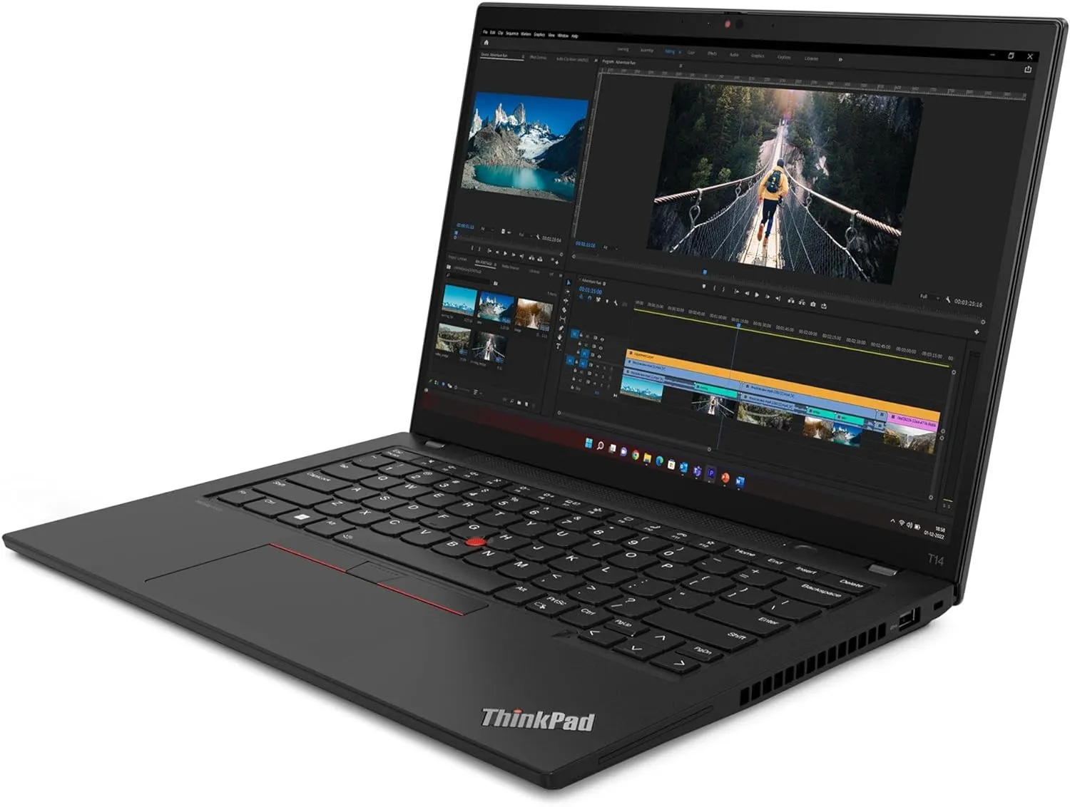Lenovo ThinkPad T14 Gen 5 2024 Laptop, 8-Core AMD Ryzen 7 PRO 8840U, 14" WUXGA IPS Touchscreen Display, AMD Radeon 780M Graphics, 32GB DDR5 1TB SSD, Backlit KB, FP, Thunderbolt 4, Wi-Fi 6E, Win11 Pro