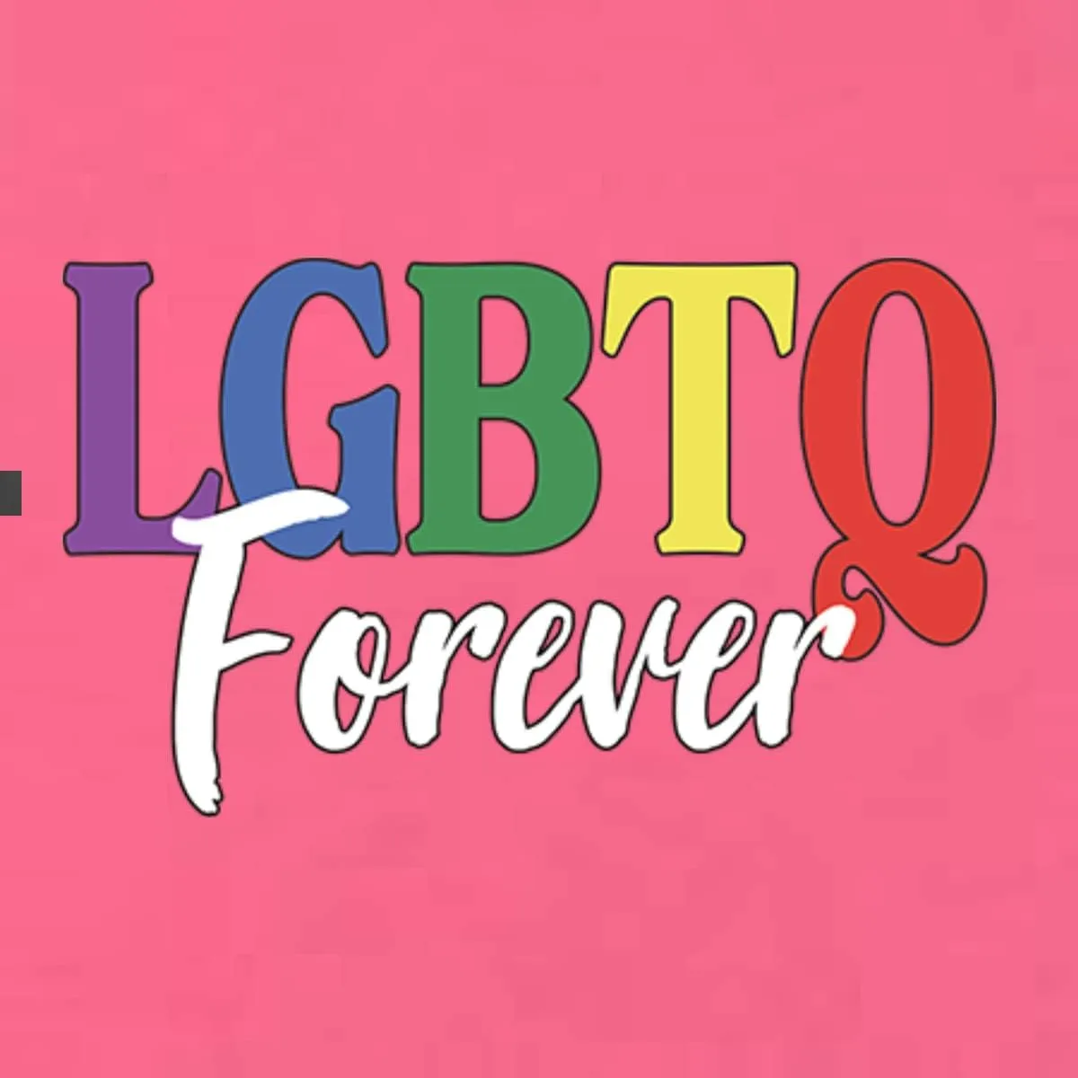 LGBTQ Forever LGBT Pride Womens Slim Fit Junior Tee
