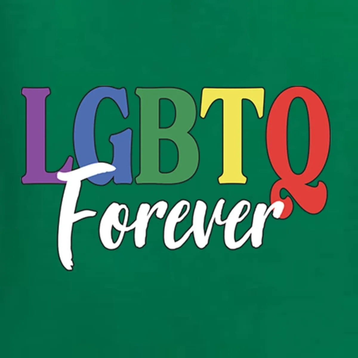 LGBTQ Forever LGBT Pride Womens Slim Fit Junior Tee