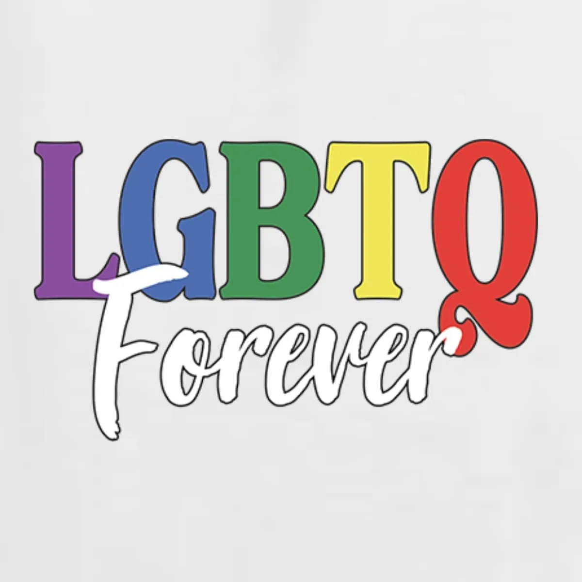 LGBTQ Forever LGBT Pride Womens Slim Fit Junior Tee