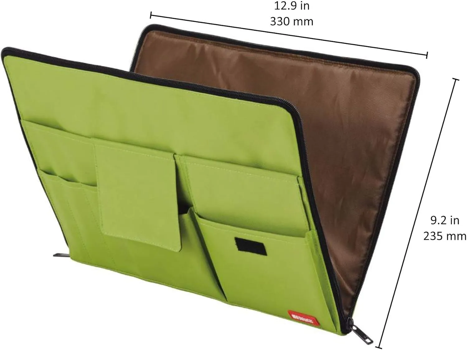 LIHIT LAB Laptop Sleeve with Storage Pockets (Bag-in-Bag), 10 x 13.8 Inches, Brown (A7554-9)