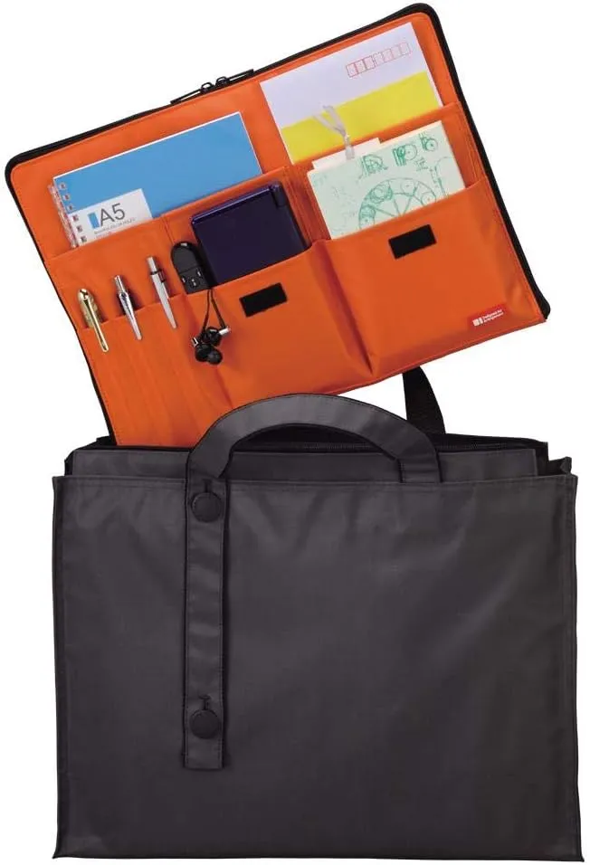 LIHIT LAB Laptop Sleeve with Storage Pockets (Bag-in-Bag), 10 x 13.8 Inches, Brown (A7554-9)