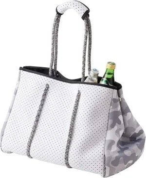 LMYYG Beach bag,Multipurpose Neoprene Bag,Large Tote Bag,Waterproof Shoulder Beach Bag for Travel Beach Gym Swimming