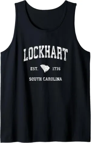 Lockhart South Carolina SC Vintage Athletic Sports Design Tank Top