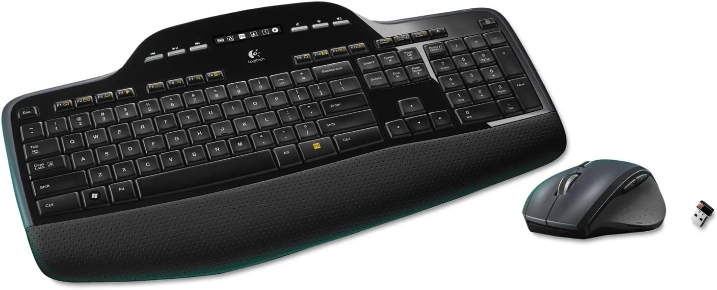 Logitech 920002416 MK710 Wireless Desktop Set, Keyboard/Mouse, USB, Black (LOG920002416)