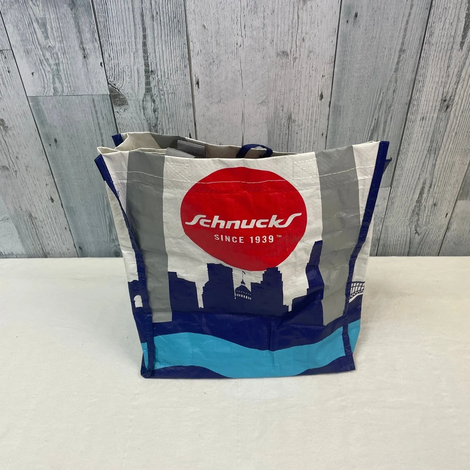 Lot of 6  Reusable Dog Fruit Animal St Louis Cityscape Handle Shopping Tote Bags