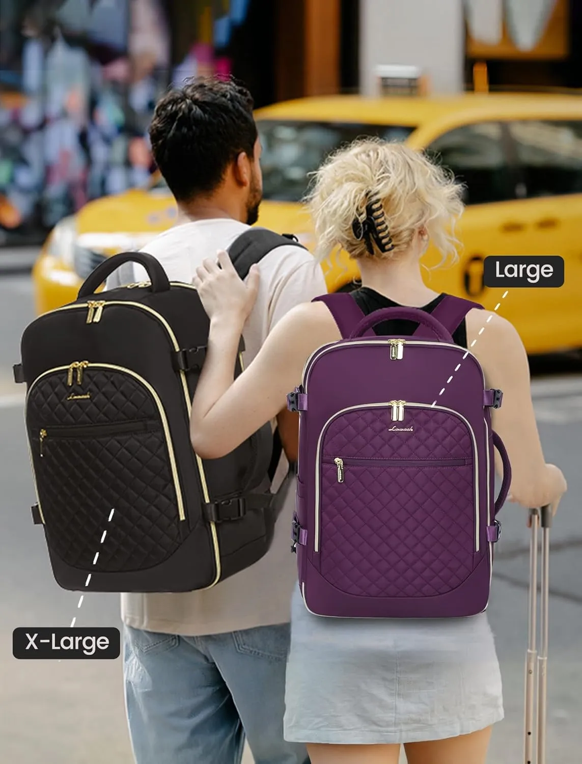 LOVEVOOK Carry on Backpack, 30L Travel Backpack for Women Airline Approved,Luggage Business Weekender Overnight Daypack as Personal Item fit for 15.6 inch Laptop,Purple