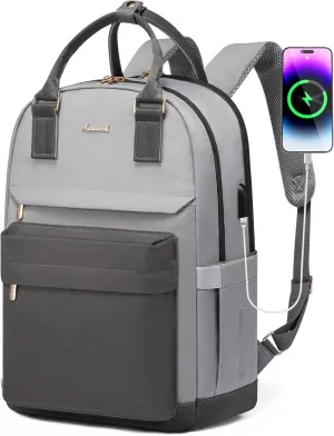 LOVEVOOK Laptop Backpack for Women 17.3 Inch,Cute Backpack Laptop Bag with USB Port,Waterproof Travel Backpack Purse Teacher Nurse Bag Fashion Computer Bag for Work